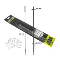 Sapim CX-Ray Straightpull 298mm svarte eiker med nipler 20stk Sapim CX-Ray Straightpull 298mm svarte eiker med nipler 20stk