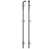Sapim D-Light Inox 14G J-Bend Sort Eike Sapim D-Light Inox 14G J-Bend Sort Eike