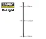 Sapim D-Light Straightpull Sort Eike, 302mm