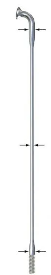 Sapim Laser Inox J-Bend Sølv Eike Sapim Laser Inox J-Bend Sølv Eike