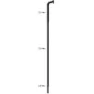 Sapim Strong Inox 14G J-Bend Sort Eike, 262mm