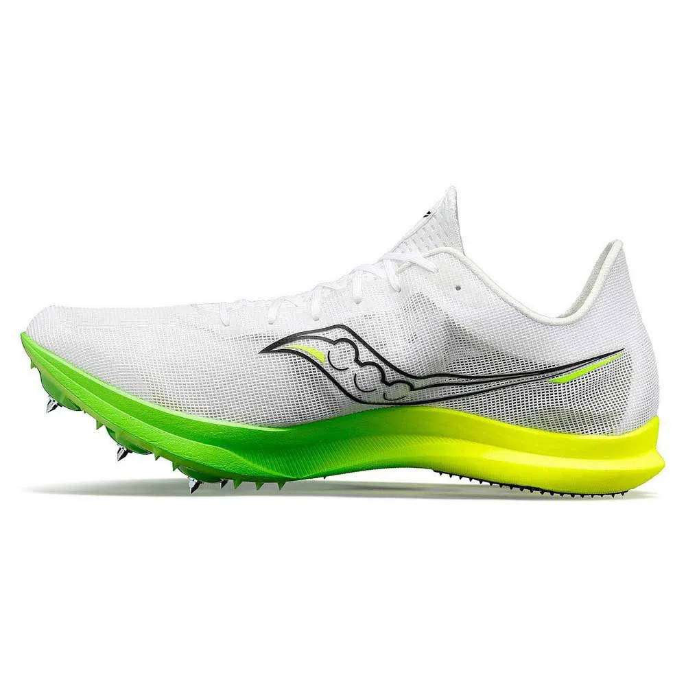 Saucony Endorphin Cheetah Løpesko Med Pigger female, White / slime Saucony Endorphin Cheetah Løpesko Med Pigger female, White / slime