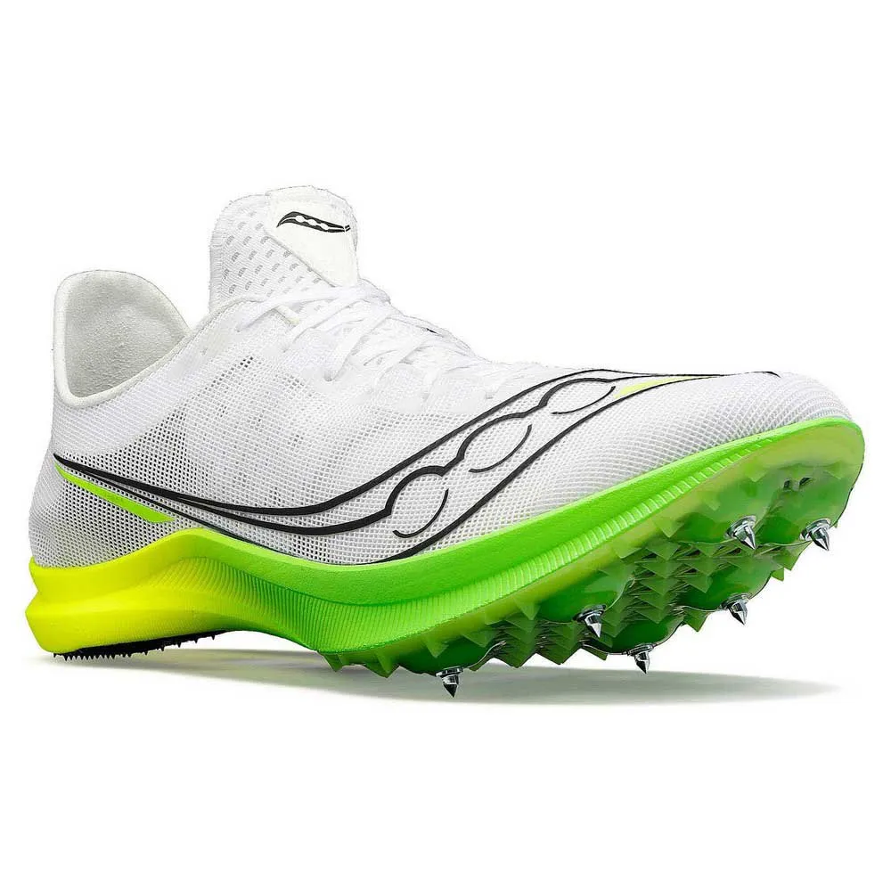 Saucony Endorphin Cheetah Løpesko Med Pigger female, White / slime Saucony Endorphin Cheetah Løpesko Med Pigger female, White / slime