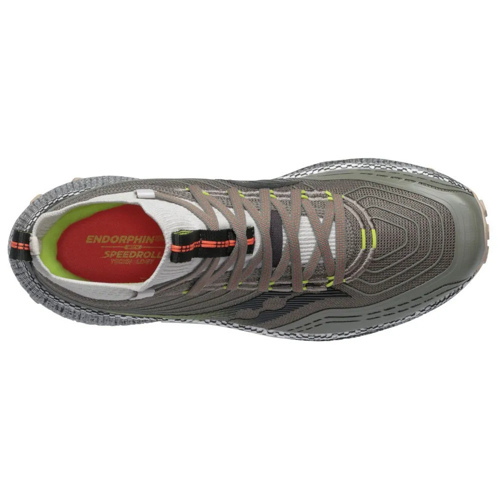 Saucony Endorphin Mid Trailsko male, Olive / black