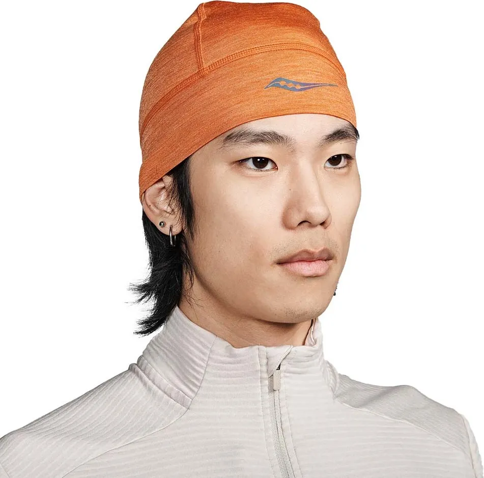 Saucony Unisex Peregrine Merino Beanie, Amber heather