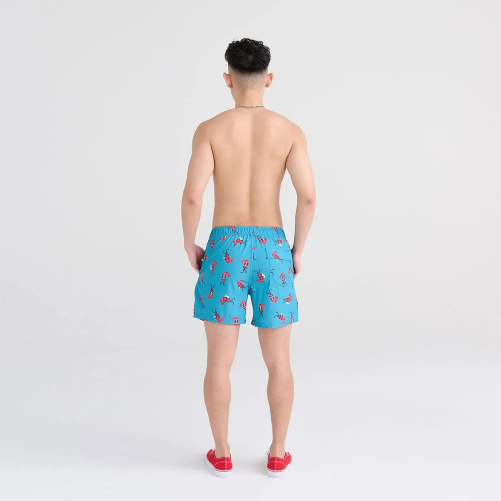 Saxx Underwear Oh Buoy 2in1 Badebukse, Shrimp cocktail / blue moon