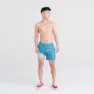 Saxx Underwear Oh Buoy 2in1 Badebukse, Shrimp cocktail / blue moon