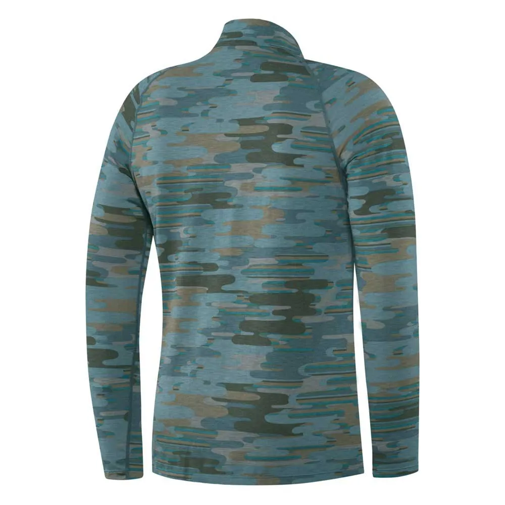 Saxx Underwear Viewfinder Langarmet Baselag, Blue up in smoke camo