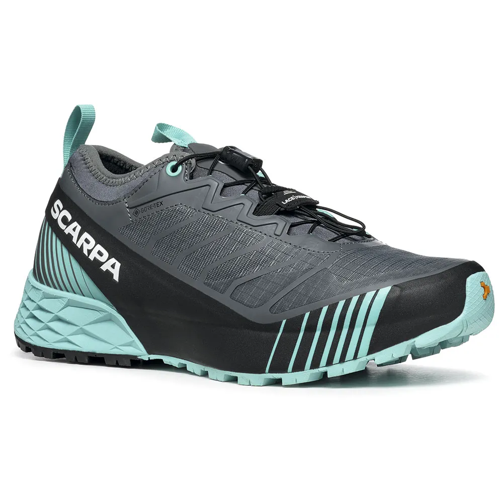 Scarpa Ribelle Run Gtx Trailsko, Anthracite / blue turquoise