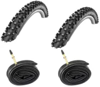 Schwalbe 2 dekk + 2 slanger Schwalbe Ice Spiker Pro 29x2,25 med Presta Ventil Schwalbe 2 dekk + 2 slanger Schwalbe Ice Spiker Pro 29x2,25 med Presta Ventil