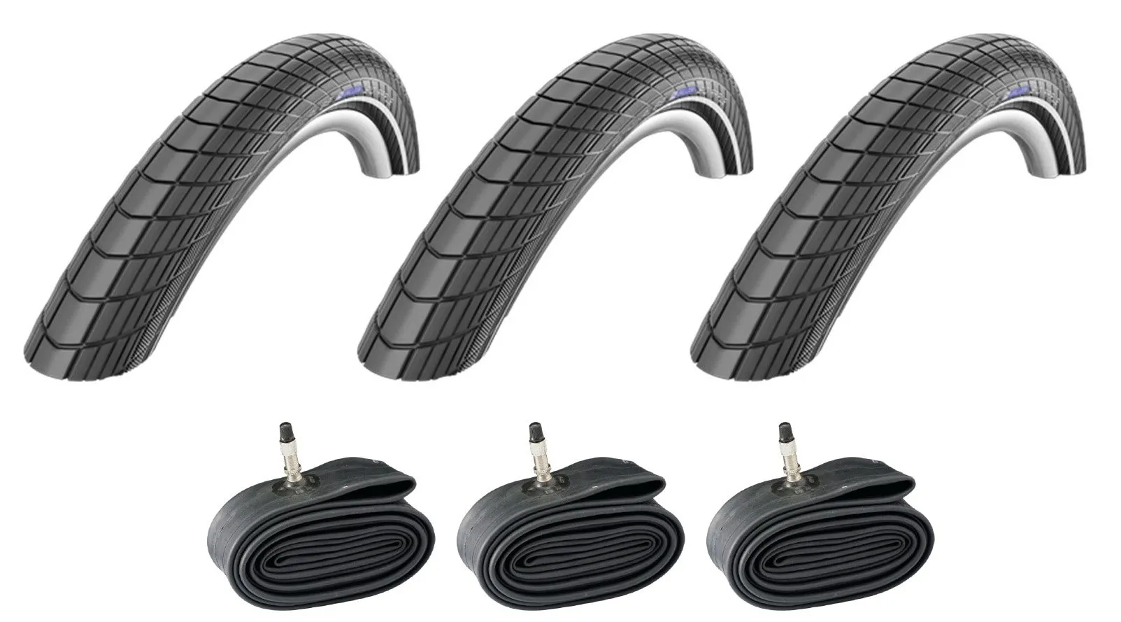 Schwalbe 3 x dekk og Slanger Til Lastesykkler 24 x 2.00, Sykkeldekk Schwalbe 3 x dekk og Slanger Til Lastesykkler 24 x 2.00, Sykkeldekk