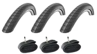 Schwalbe 3 x dekk og Slanger Til Lastesykkler 24 x 2.00