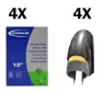 Schwalbe 4 Dekk + 4 Slanger Schwalbe Kid 12'', Sykkeldekk