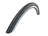 Schwalbe Lugano II K-Guard kanttråddekk 700x25c svart/blå Schwalbe Lugano II K-Guard kanttråddekk 700x25c svart/blå