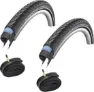 Schwalbe Marathon Plus hverdagsdekk 700 x 25C reflekskant sampak 48 mm. racerventil, Sykkeldekk
