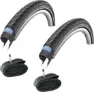 Schwalbe Marathon Plus hverdagsdekk 700 x 28c reflekskant sampak 40 mm dunlopventil, Sykkeldekk