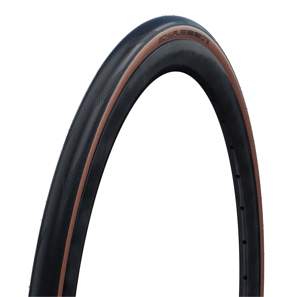 Schwalbe One Tubeless 700 X 28 Racerdekk Refurbished, Black / brown, 700 x 28, Sykkeldekk