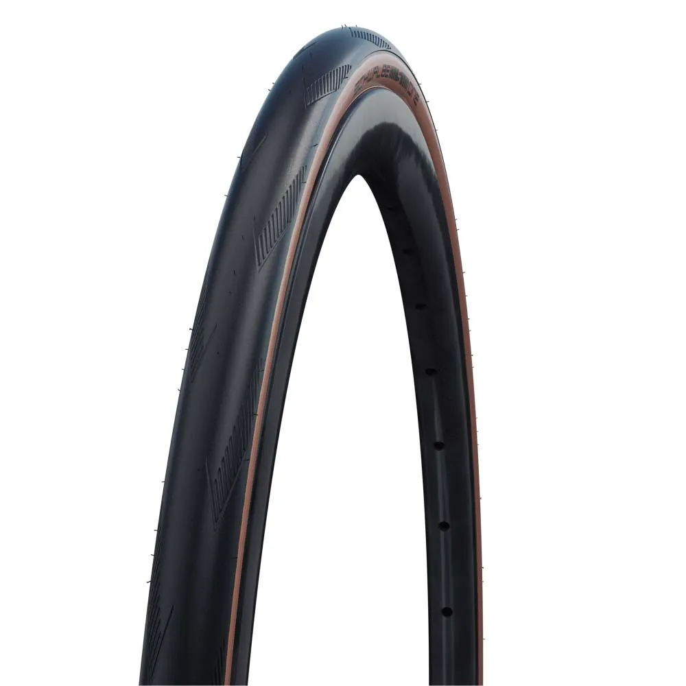 Schwalbe One Tubeless 700 X 28 Racerdekk Refurbished, Black / brown, 700 x 28, Sykkeldekk