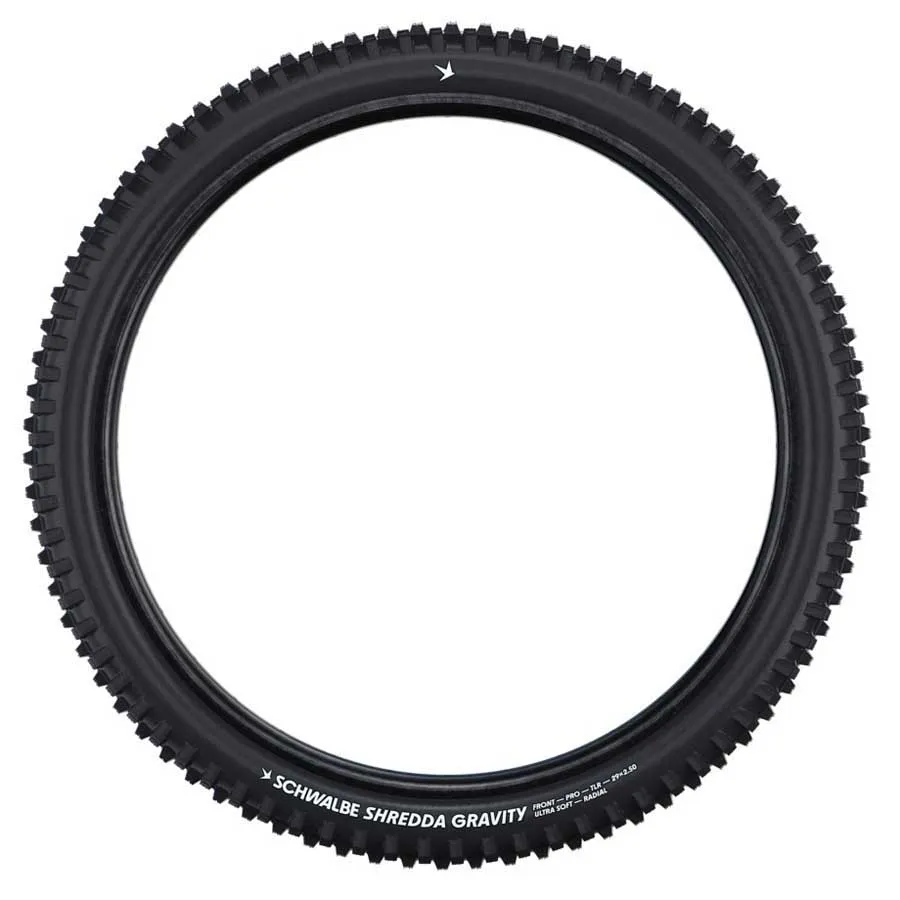 Schwalbe Shredda Front Gravity 29" Dekk, Black, 29" x 2.50, Sykkeldekk