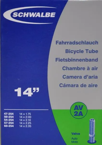Schwalbe slange 14 x 1,75-2,50 (47/60-254) Autoventil
