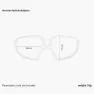 Scicon Aerojet Innfatning For Briller Med Styrke, Opac ice, One Size