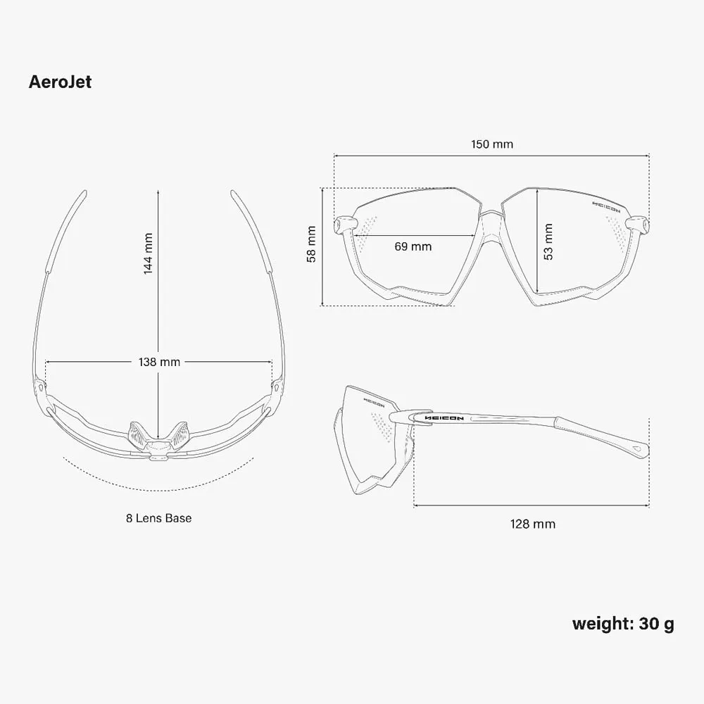 Scicon Aerojet Titanium sykkelbriller Metal Black Multimirror Red Scicon Aerojet Titanium sykkelbriller Metal Black Multimirror Red