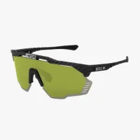 Scicon Aeroshade Kunken sykkelbriller Matte Carbon Green Trail Scicon Aeroshade Kunken sykkelbriller Matte Carbon Green Trail
