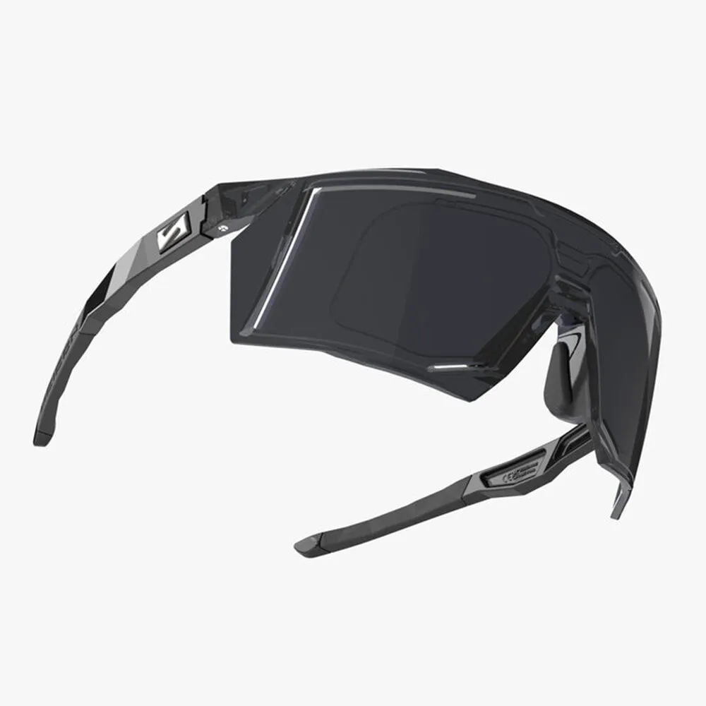 Scicon Aerostorm + Slidefit Solbriller, Black / smoked black, Smoked Black/CAT3