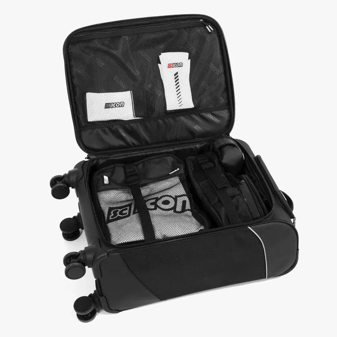 Scicon Cabin Troley Luggage 35L 4 Wheels, Black