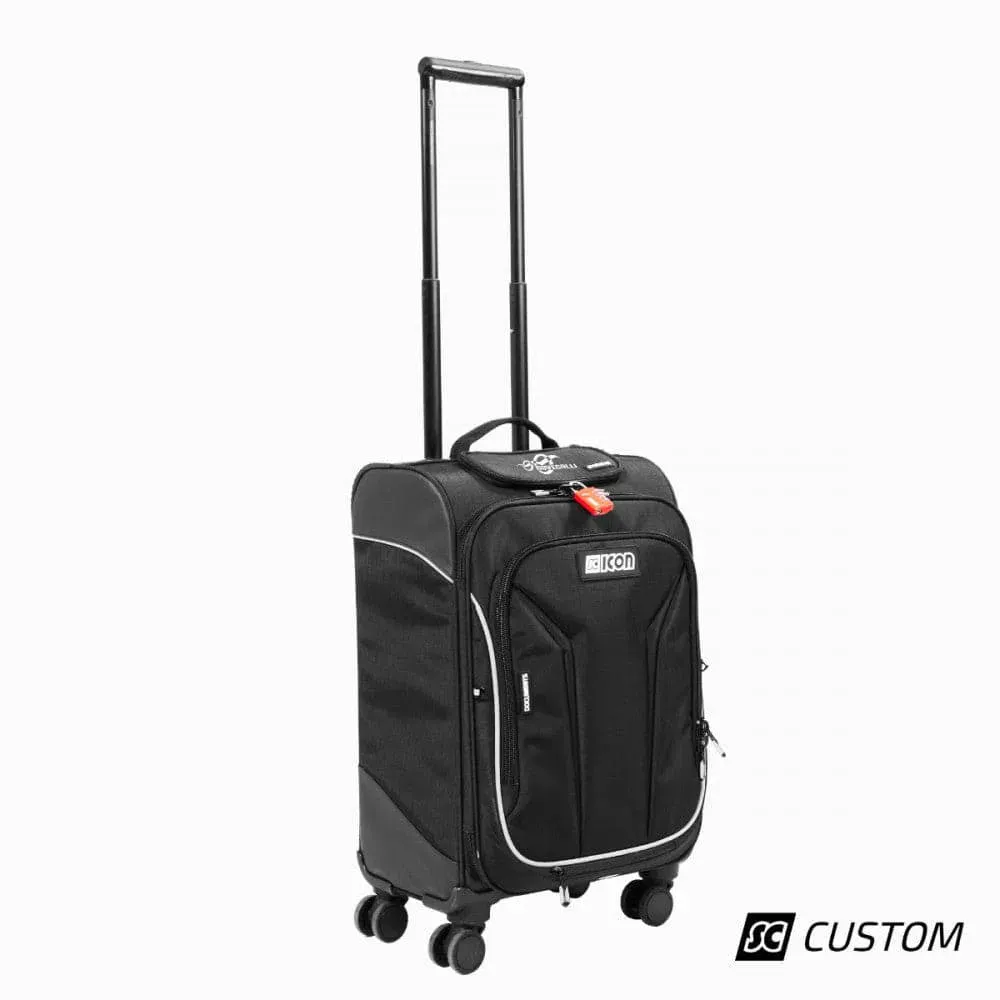 Scicon Cabin Troley Luggage 35L 4 Wheels, Black