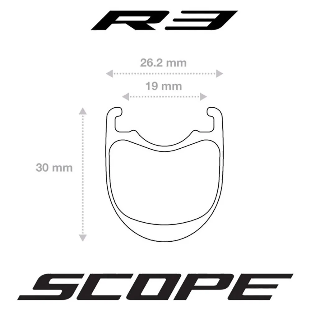 Scope R3.c My17 Hjulsett For Grussykkel Scope R3.c My17 Hjulsett For Grussykkel