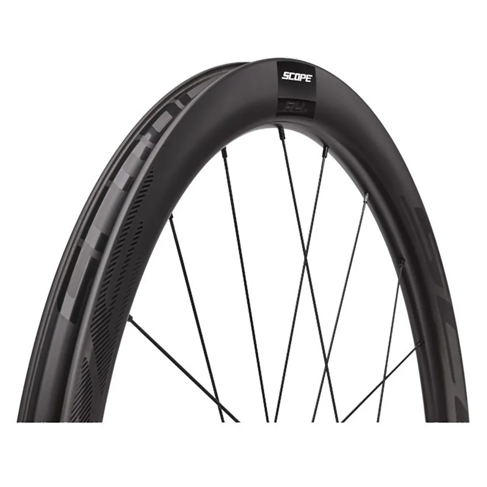 Scope R4 A Disc Karbon Hjulsett 45mm, Black, 12 x 100/12 x 142mm, Sram XDR Scope R4 A Disc Karbon Hjulsett 45mm, Black, 12 x 100/12 x 142mm, Sram XDR