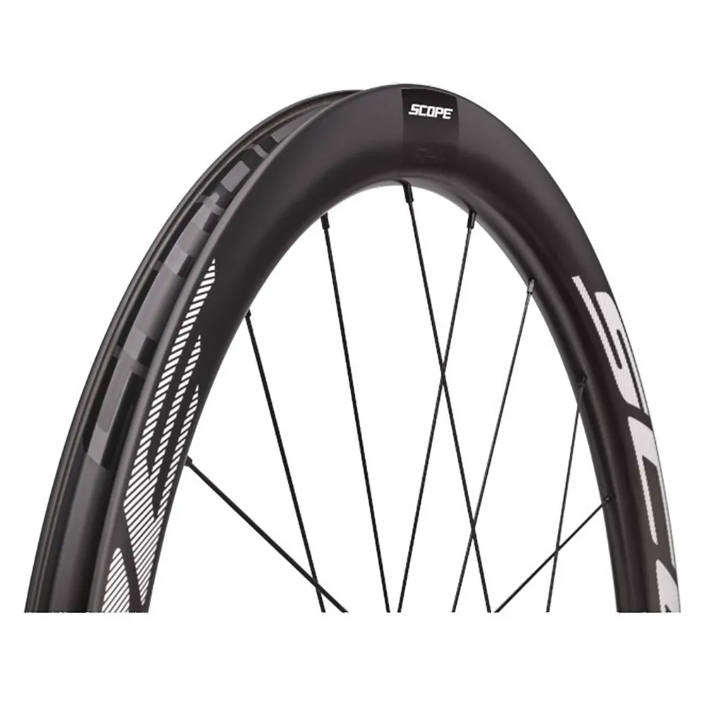 Scope R4 A Disc Karbon Hjulsett 45mm, White, 12 x 100/12 x 142mm, Shimano/Sram HG
