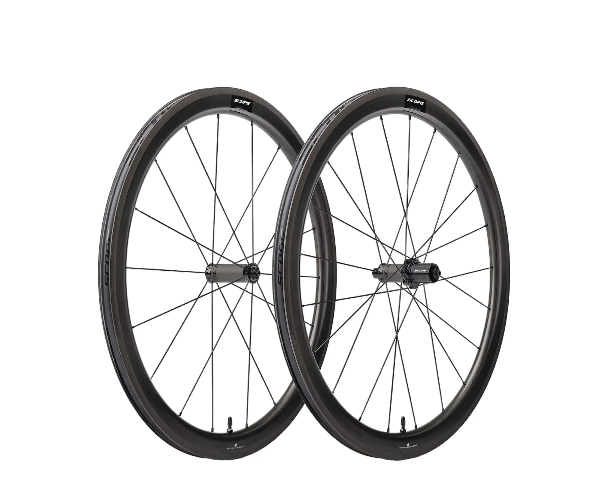 Scope S4 felgbremse hjulsett carbon Shimano sort, Black, 9 x 100/9 x 130mm, Shimano/Sram HG