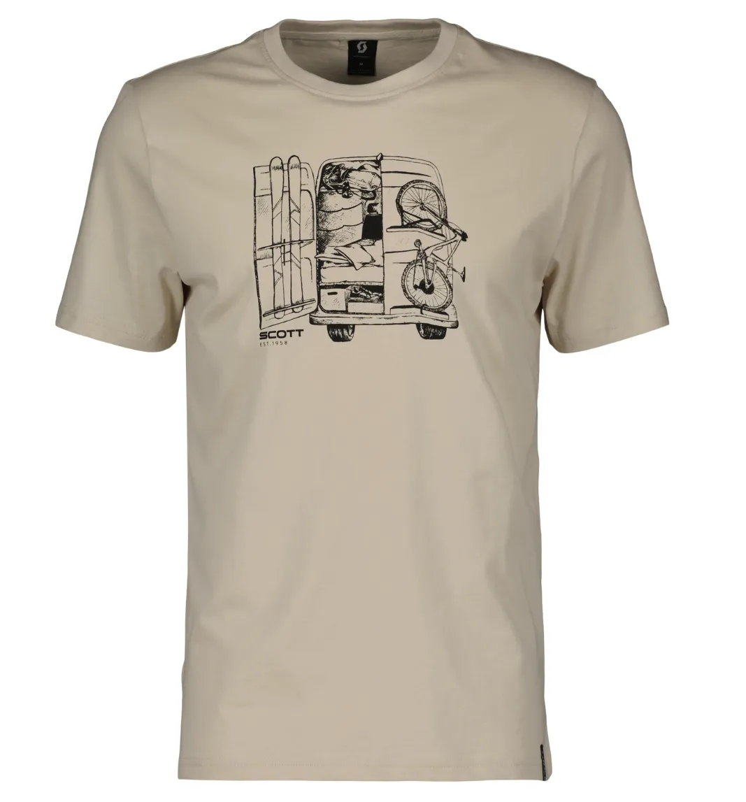SCOTT Casual T-shirt, Støvet Hvit SCOTT Casual T-shirt, Støvet Hvit
