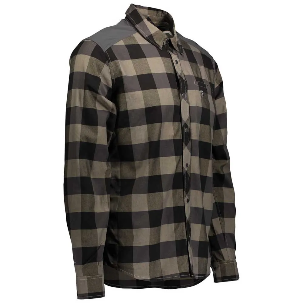 SCOTT Check Ft Skjorte Med Lange Ermer, Dust beige / dark grey, M