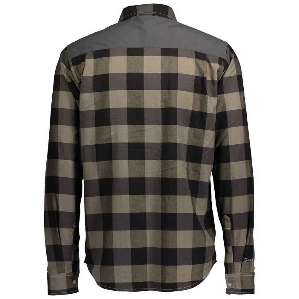 SCOTT Check Ft Skjorte Med Lange Ermer, Dust beige / dark grey, M