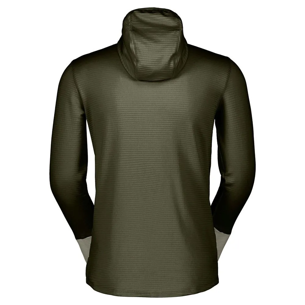 SCOTT Defined Light Genser Med Hel Glidelås, Douglas green / dust grey SCOTT Defined Light Genser Med Hel Glidelås, Douglas green / dust grey