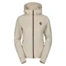 SCOTT Defined Warm Fleecejakke Med Full Glidelås, Dust white