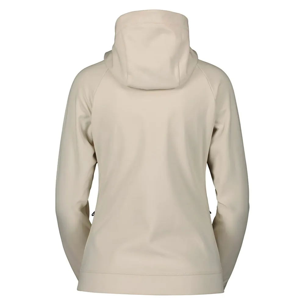 SCOTT Defined Warm Fleecejakke Med Full Glidelås, Dust white