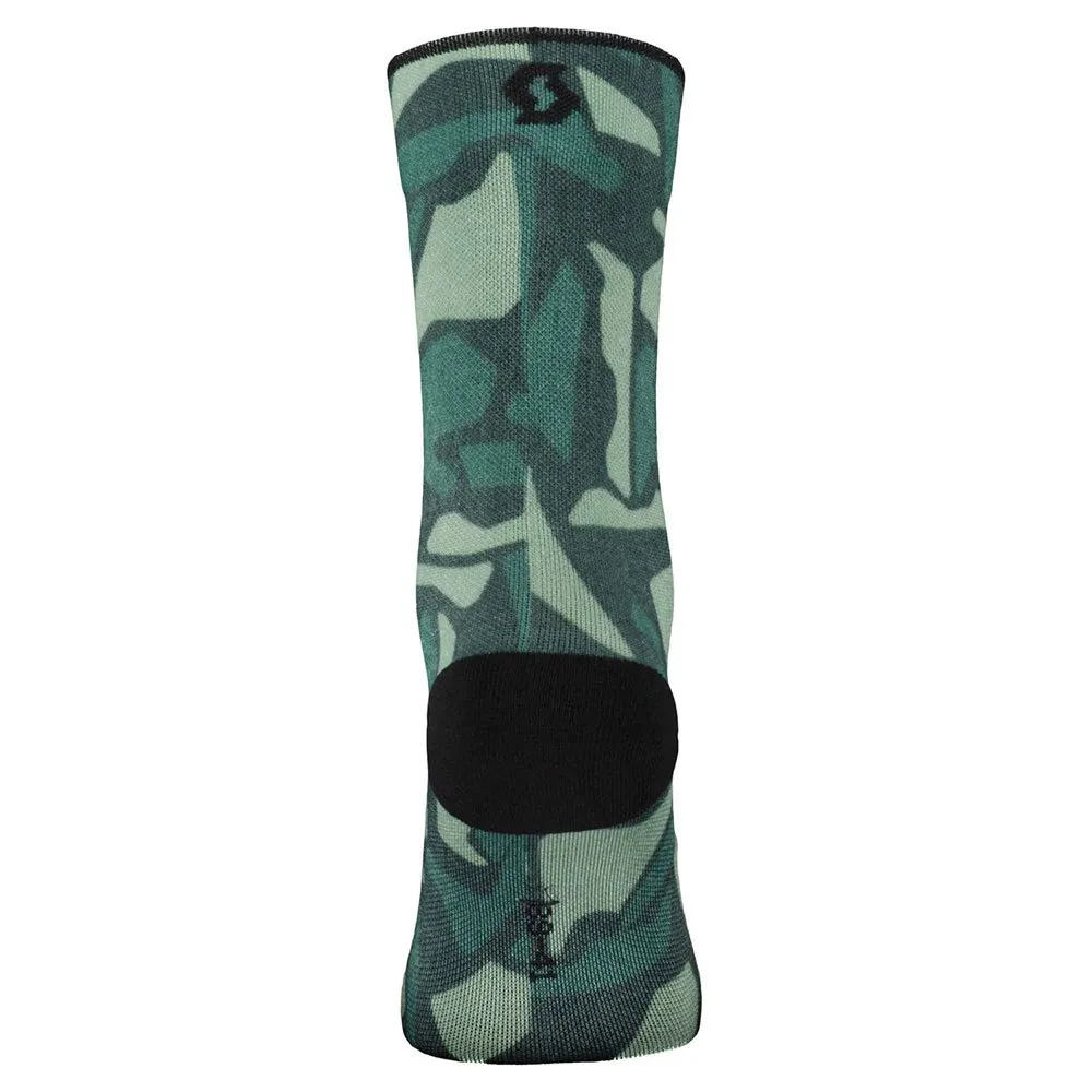 SCOTT Graphic Crewsokker male, Lush green / haze green SCOTT Graphic Crewsokker male, Lush green / haze green