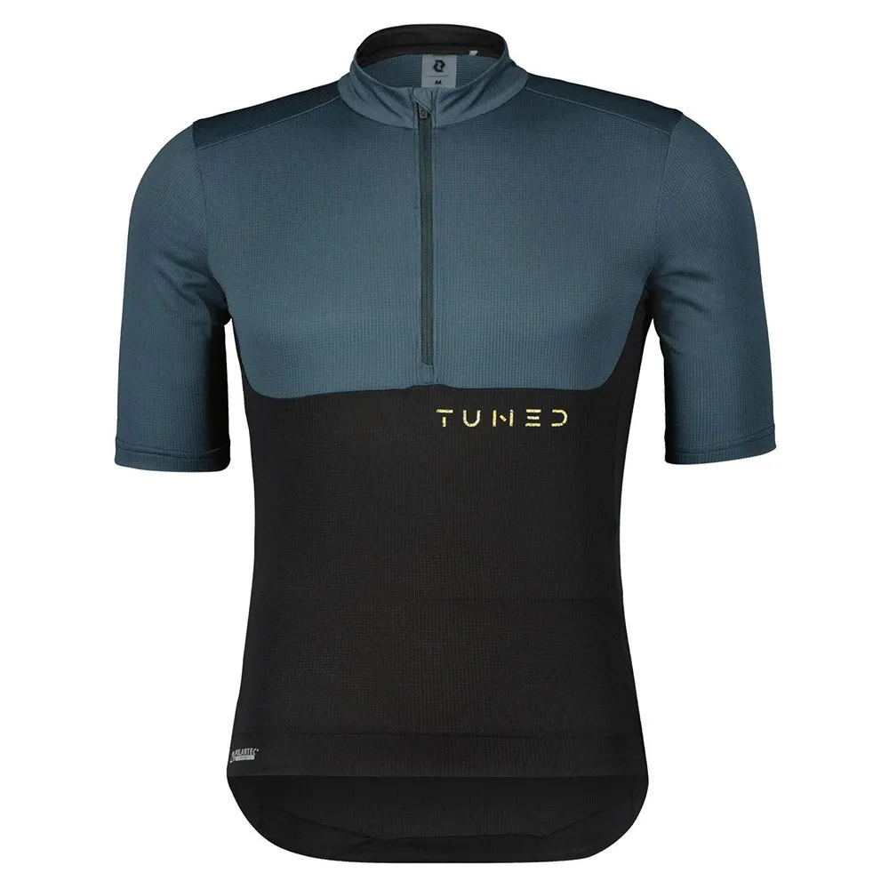 SCOTT Gravel Tuned Kort Ermet Trøye, Black / aruba green, M