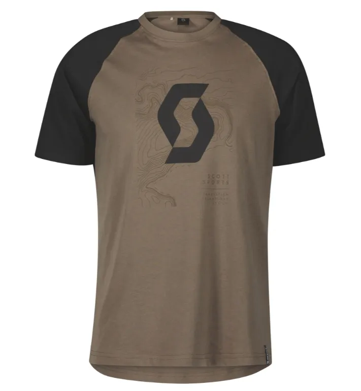SCOTT Icon Raglan SS T-shirt, Beige/Sort SCOTT Icon Raglan SS T-shirt, Beige/Sort