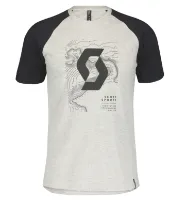SCOTT Icon Raglan SS T-shirt, Grå/Sort SCOTT Icon Raglan SS T-shirt, Grå/Sort