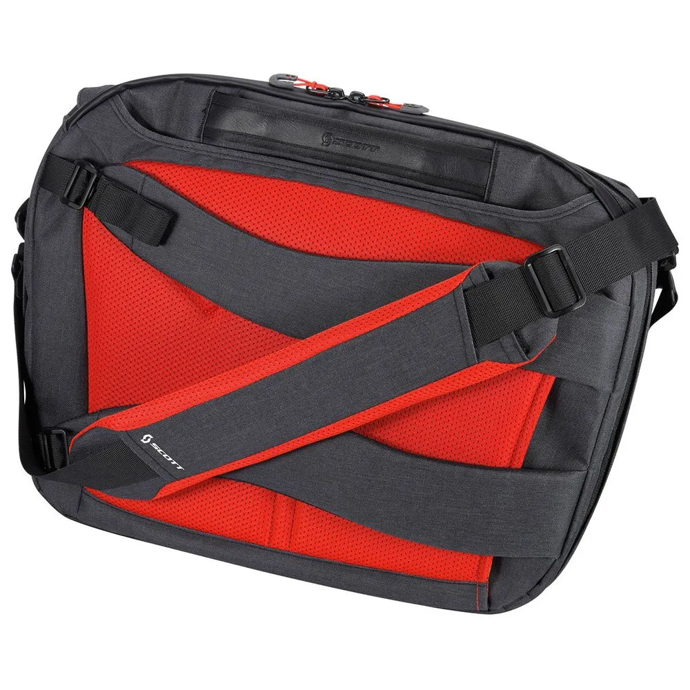 SCOTT Messenger 25l Veske, Dark grey / red, One Size SCOTT Messenger 25l Veske, Dark grey / red, One Size