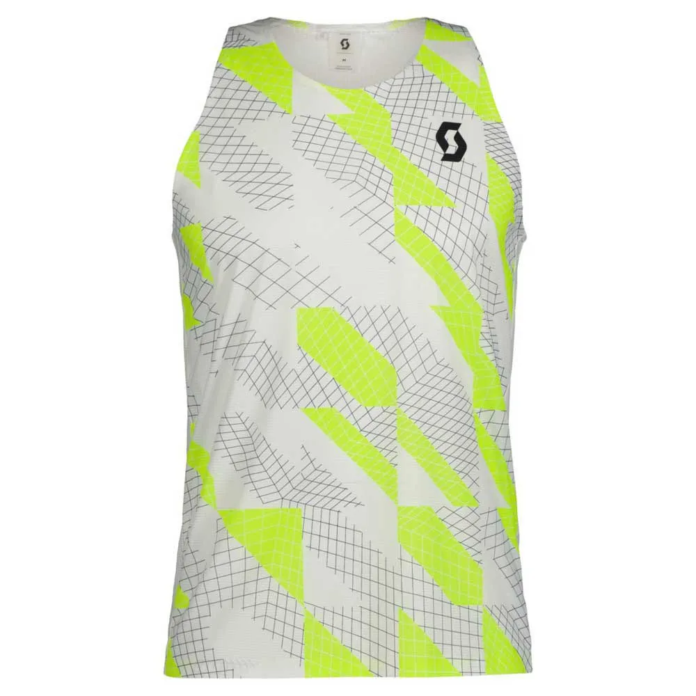 SCOTT Ms Rc Run Ermeløs T-skjorte male, White / black