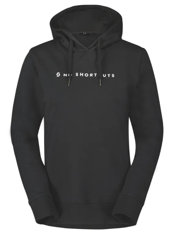 SCOTT No Shortcuts Hoody til Kvinner, Sort