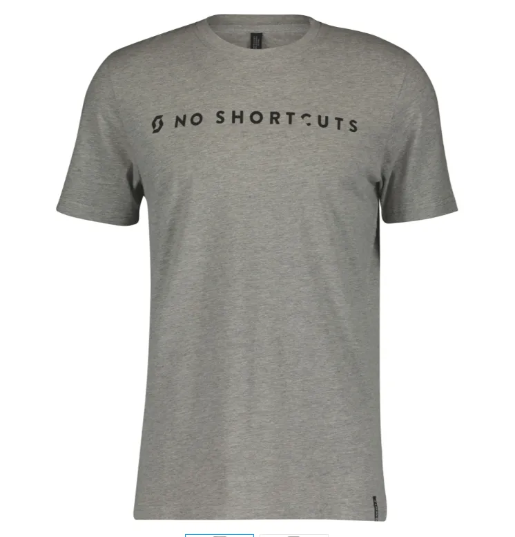 SCOTT NoShortcuts T-shirt, Grå SCOTT NoShortcuts T-shirt, Grå