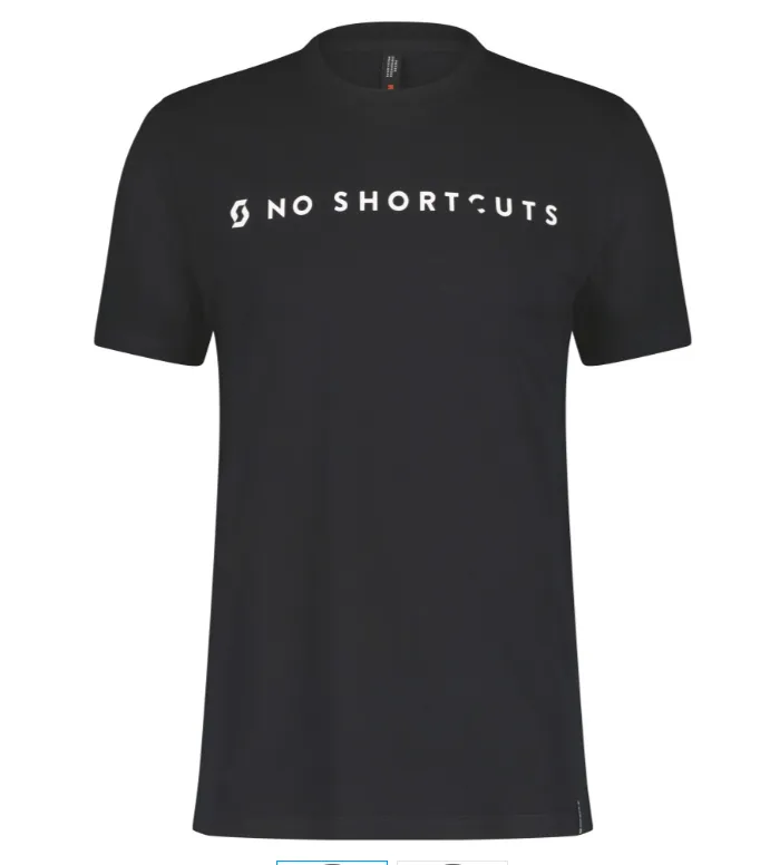 SCOTT NoShortcuts T-shirt, Sort SCOTT NoShortcuts T-shirt, Sort