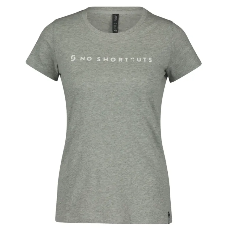 SCOTT NoShortcuts T-shirt til Kvinner, Grå SCOTT NoShortcuts T-shirt til Kvinner, Grå